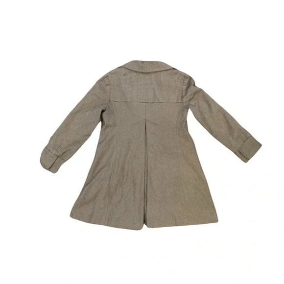 Vintage Anne Klein Blazer Overcoat | Brown Houndstooth | Size 6 - Picture 3 of 8